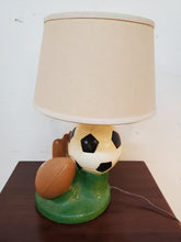 Load image into Gallery viewer, Sports Table Lamp - Soccer - Baseball - Football 1986
