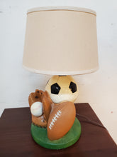 Load image into Gallery viewer, Sports Table Lamp - Soccer - Baseball - Football 1986
