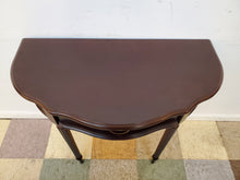 Load image into Gallery viewer, Half Round Cherry Entry Table - Hall Table With Drawer By Bombay
