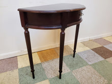 Load image into Gallery viewer, Half Round Cherry Entry Table - Hall Table With Drawer By Bombay
