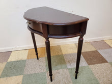 Load image into Gallery viewer, Half Round Cherry Entry Table - Hall Table With Drawer By Bombay
