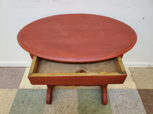 Load image into Gallery viewer, Antique Washstand With Drawer - Painted Red
