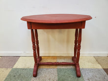 Load image into Gallery viewer, Antique Washstand With Drawer - Painted Red
