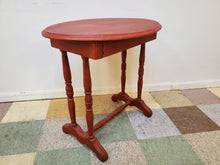 Load image into Gallery viewer, Antique Washstand With Drawer - Painted Red
