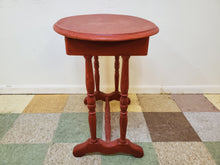 Load image into Gallery viewer, Antique Washstand With Drawer - Painted Red
