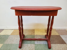 Load image into Gallery viewer, Antique Washstand With Drawer - Painted Red
