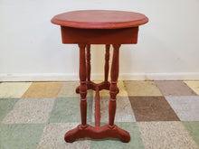 Load image into Gallery viewer, Antique Washstand With Drawer - Painted Red
