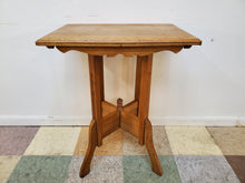Load image into Gallery viewer, Antique Oak Parlor Table - Victorian Lamp Table
