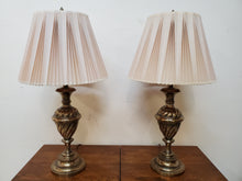 Load image into Gallery viewer, Pair Vintage Stiffel Brass Table Lamps
