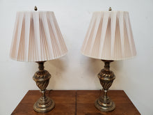 Load image into Gallery viewer, Pair Vintage Stiffel Brass Table Lamps
