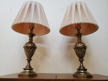 Load image into Gallery viewer, Pair Vintage Stiffel Brass Table Lamps
