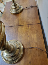 Load image into Gallery viewer, Pair Vintage Stiffel Brass Table Lamps
