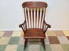 Load image into Gallery viewer, Vintage S. Bent and Bros Wooden Rocking Chair - Hand Painted
