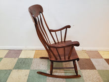 Load image into Gallery viewer, Vintage S. Bent and Bros Wooden Rocking Chair - Hand Painted
