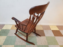 Load image into Gallery viewer, Vintage S. Bent and Bros Wooden Rocking Chair - Hand Painted
