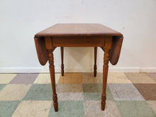 Load image into Gallery viewer, Antique Oak Drop Leaf Table With Turned Legs
