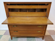 Load image into Gallery viewer, Red Lion Mid Century Modern Walnut Highboy Dresser - Gentleman Chest - 5 Drawers
