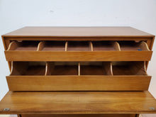 Load image into Gallery viewer, Red Lion Mid Century Modern Walnut Highboy Dresser - Gentleman Chest - 5 Drawers
