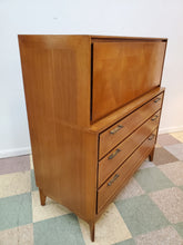 Load image into Gallery viewer, Red Lion Mid Century Modern Walnut Highboy Dresser - Gentleman Chest - 5 Drawers
