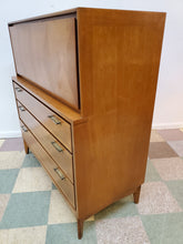 Load image into Gallery viewer, Red Lion Mid Century Modern Walnut Highboy Dresser - Gentleman Chest - 5 Drawers
