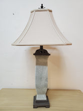 Load image into Gallery viewer, Vintage Table Lamp - Crazing Base - Leaf Finial
