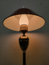 Load image into Gallery viewer, Vintage Brass Toleware Floor Lamp
