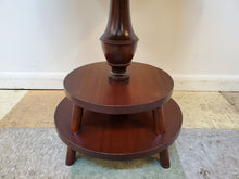 Load image into Gallery viewer, Vintage Mahogany Round Accent Table - Lamp Table
