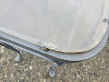 Load image into Gallery viewer, Vintage Wrought Iron Side Table With Glass Top By Solebury
