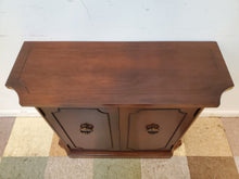 Load image into Gallery viewer, Vintage Mahogany Console Table - Hall Table - 2 Doors - By JB Van Sciver
