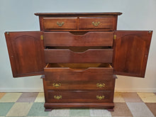 Load image into Gallery viewer, Vintage Solid Cherry Chest Of Drawers - Armoire Door Chest
