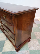 Load image into Gallery viewer, Vintage Solid Chery Triple Dresser With Mirror - 12 Drawers
