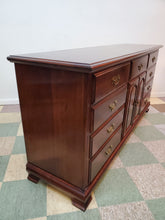 Load image into Gallery viewer, Vintage Solid Chery Triple Dresser With Mirror - 12 Drawers
