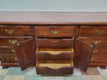 Load image into Gallery viewer, Vintage Solid Chery Triple Dresser With Mirror - 12 Drawers
