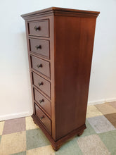 Load image into Gallery viewer, Cherry Lingerie Chest - 6 Drawers -Tall Chest Of Drawers
