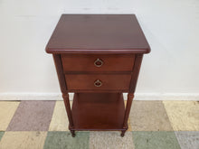 Load image into Gallery viewer, Two Drawer Cherry Side Table - Nightstand By Bombay Company
