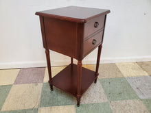 Load image into Gallery viewer, Two Drawer Cherry Side Table - Nightstand By Bombay Company
