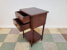 Load image into Gallery viewer, Two Drawer Cherry Side Table - Nightstand By Bombay Company
