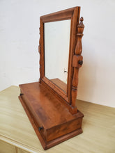 Load image into Gallery viewer, Vintage Solid Maple Shaving Mirror - Dresser Top Mirror By Ethan Allen Baumriter
