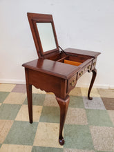 Load image into Gallery viewer, Vintage Cherry Queen Ann Style Makeup Vanity By Colonial Manor
