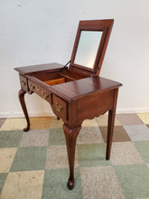 Load image into Gallery viewer, Vintage Cherry Queen Ann Style Makeup Vanity By Colonial Manor
