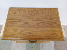 Load image into Gallery viewer, Vintage Oak Two Drawer Nightstand By Broyhill
