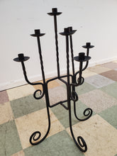 Load image into Gallery viewer, Vintage Wrought Iron Candelabra Candle Stick Stand
