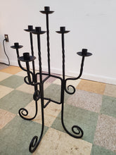 Load image into Gallery viewer, Vintage Wrought Iron Candelabra Candle Stick Stand
