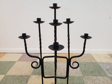 Load image into Gallery viewer, Vintage Wrought Iron Candelabra Candle Stick Stand
