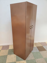 Load image into Gallery viewer, Vintage Mid Century Metal Wardrobe Cabinet
