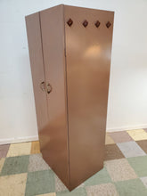 Load image into Gallery viewer, Vintage Mid Century Metal Wardrobe Cabinet
