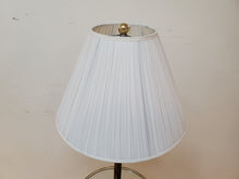 Load image into Gallery viewer, Vintage Brass Floor Lamp With Glass Table Top
