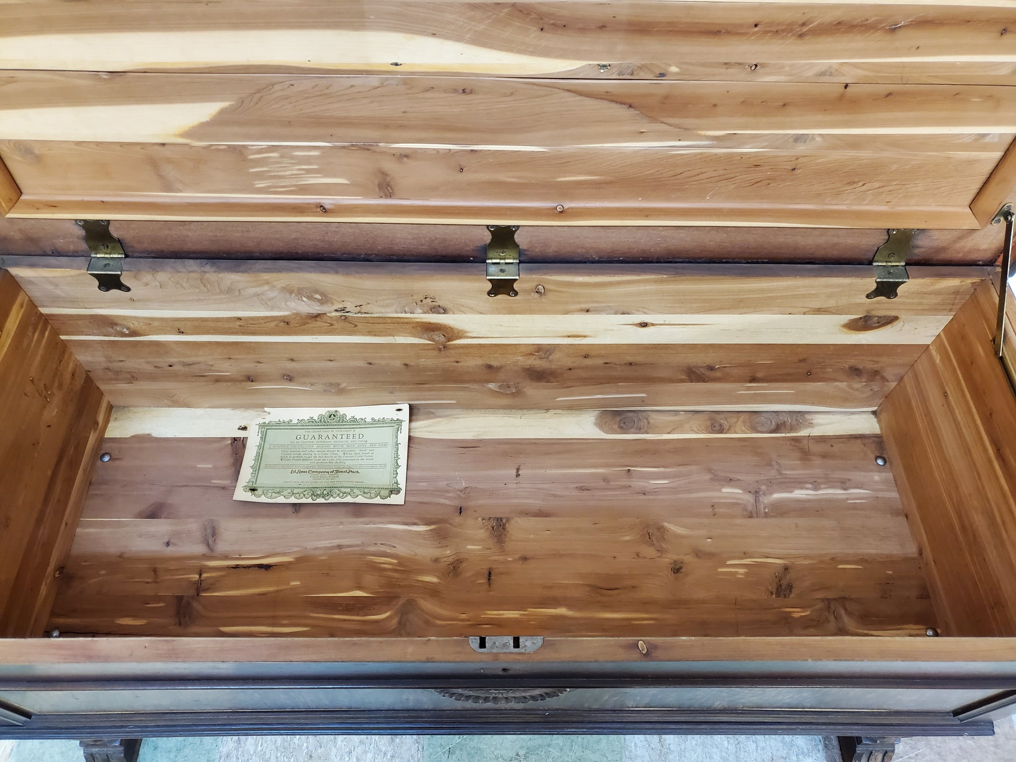 Antique Cedar Lined Blanket Chest By Ed Roos Company Antiques To Present