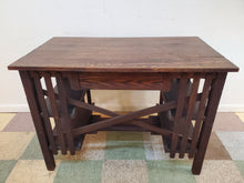 Load image into Gallery viewer, Antique Arts Crafts Mission Oak Library Desk
