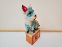 Load image into Gallery viewer, Vintage Chalkware Scotty Terrier Dog Bank - 1940&#39;s Carnival Prize
